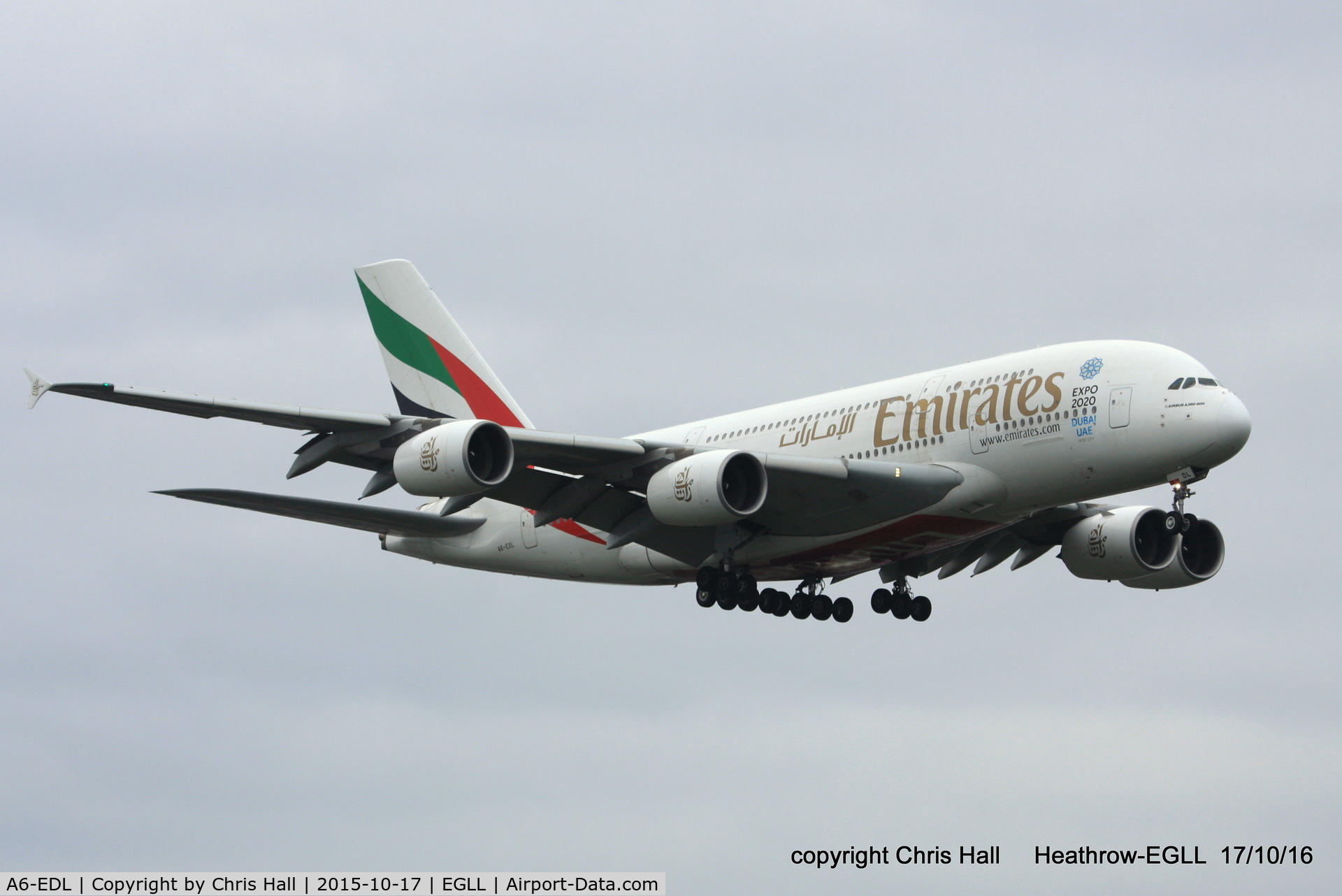 A6-EDL, 2010 Airbus A380-861 C/N 046, Emirates