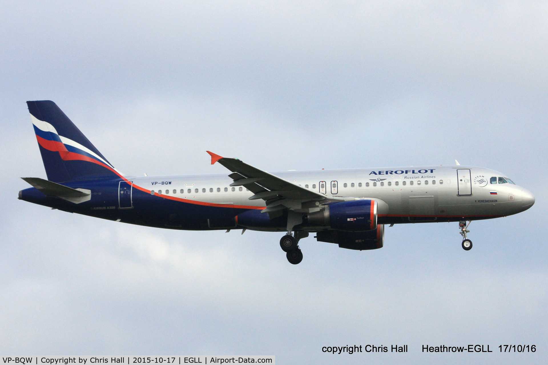 VP-BQW, 2006 Airbus A320-214 C/N 2947, Aeroflot
