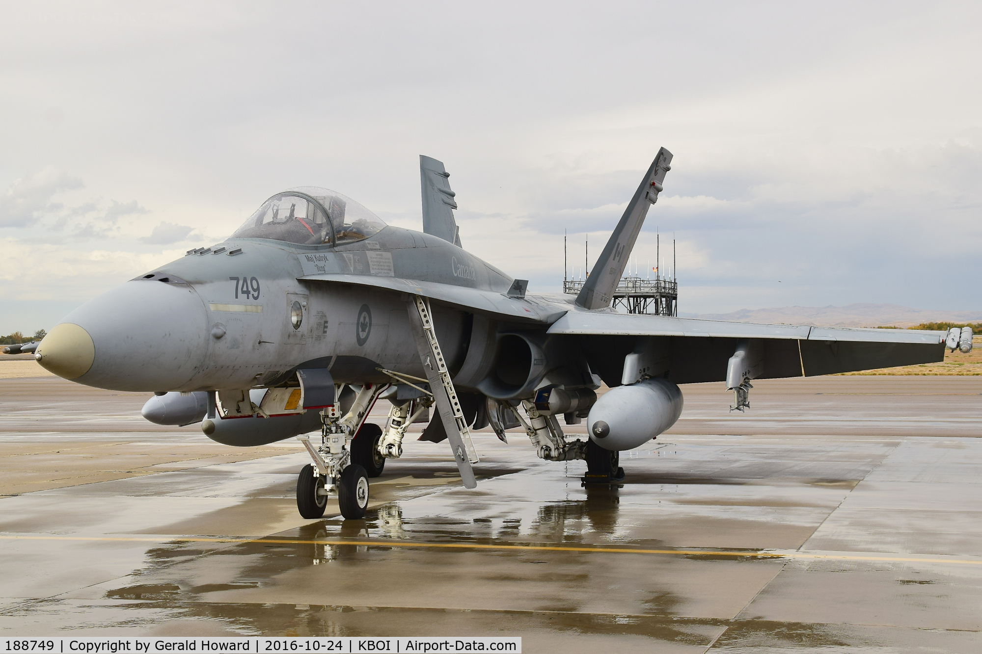 188749, McDonnell Douglas CF-188A Hornet C/N 0352/A294, Parked on south GA ramp. 410 SQ., Cold lake, Alberta, Canada.