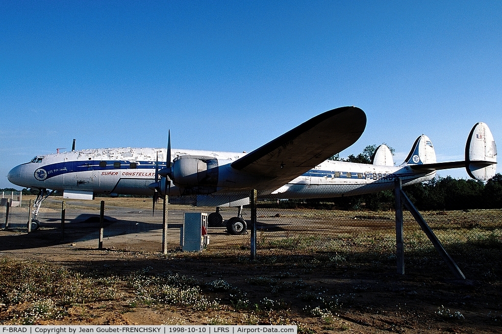 F-BRAD, 1953 Lockheed L-1049G Super Constellation C/N 4519, With Air France old colors
