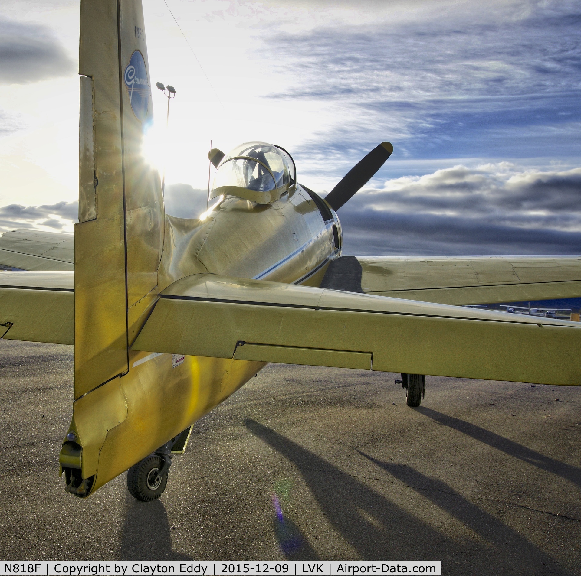 N818F, 1942 Grumman F8F-2 (G58) Bearcat C/N D.1053, Livermore Airport 2015