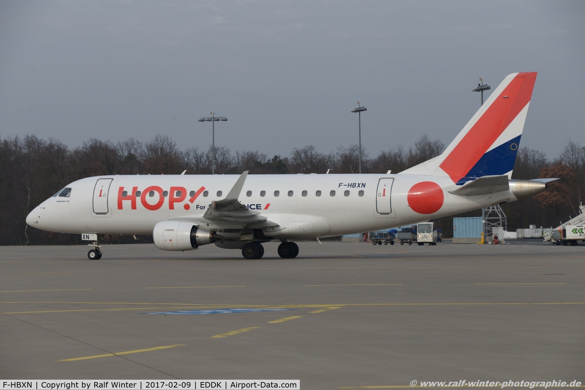 F-HBXN, 2003 Embraer 170LR (ERJ-170-100LR) C/N 17000011, EMBRAER 	ERJ-170LR (170-100LR) - HOP [A5] HOP! - 17000011 - F-HBXN - 09.02.2017 - CGN