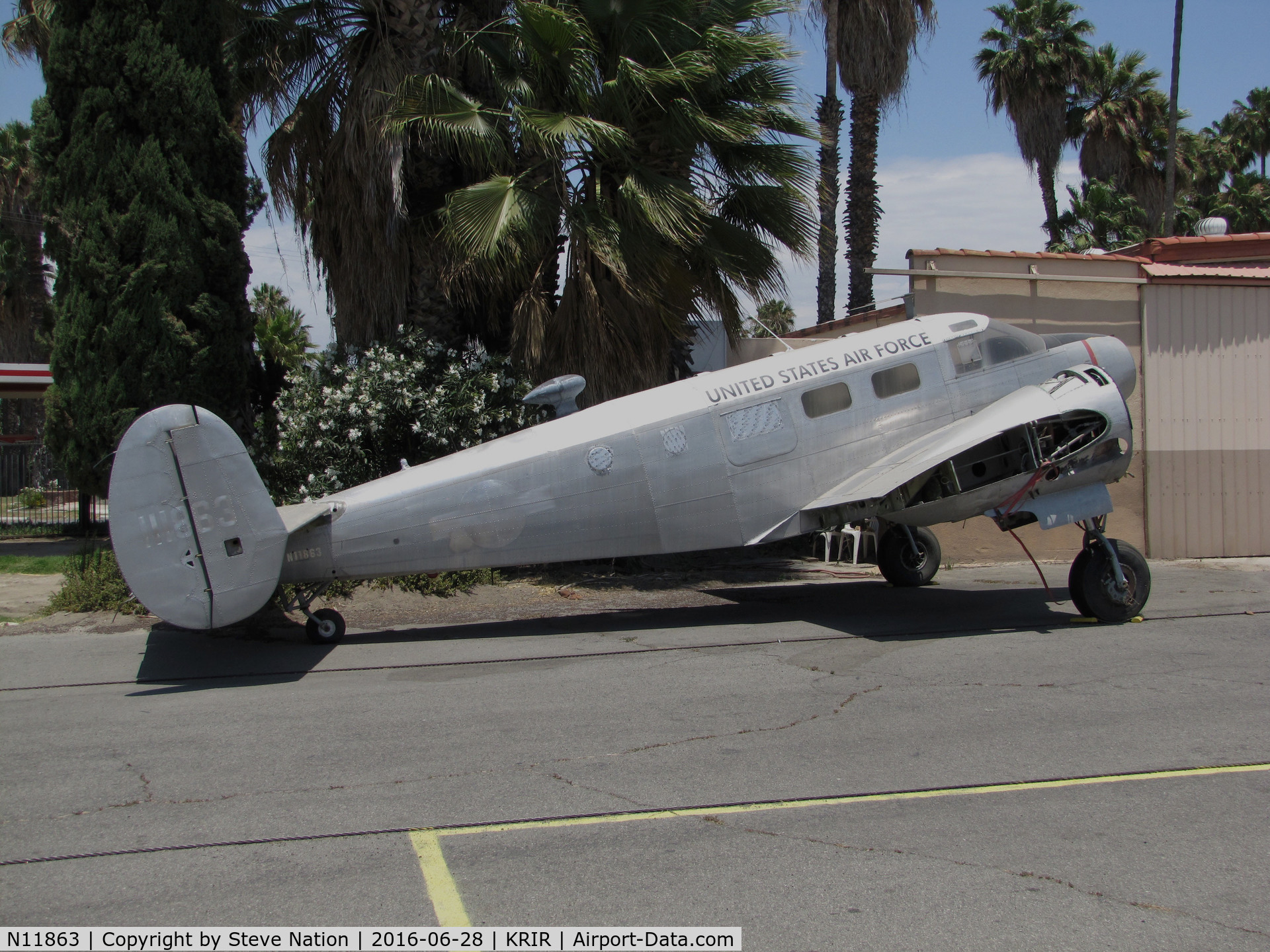N11863, 1951 Beech C-45G Expeditor C/N AF-420, 1951 Beech C-45G (ex USAF 51-11863) minus wings + engines @ Flabob Airport, Riverside, CA