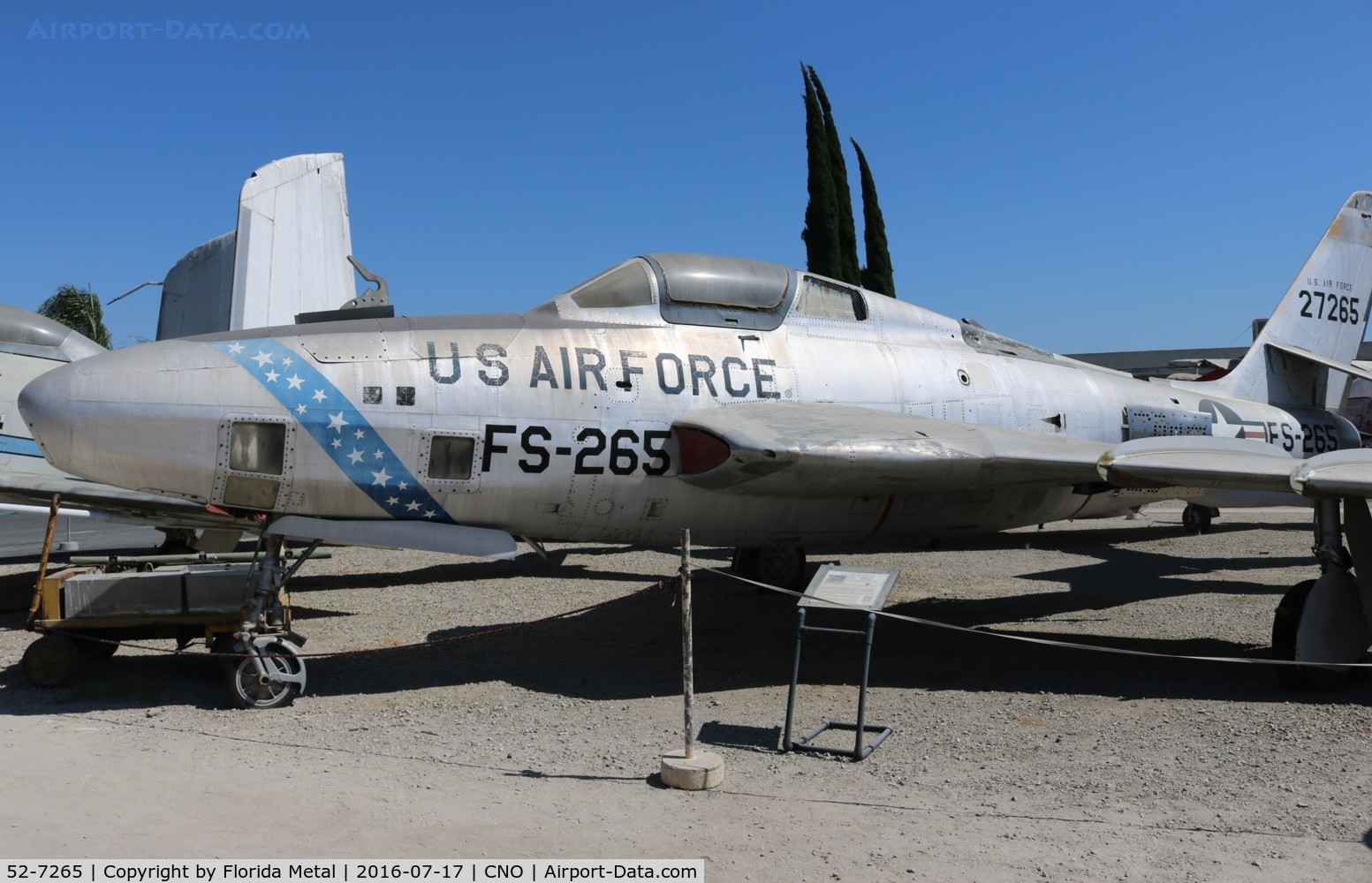 52-7265, 1953 Republic RF-84K-17-RE Thunderflash C/N 221, RF-84K
