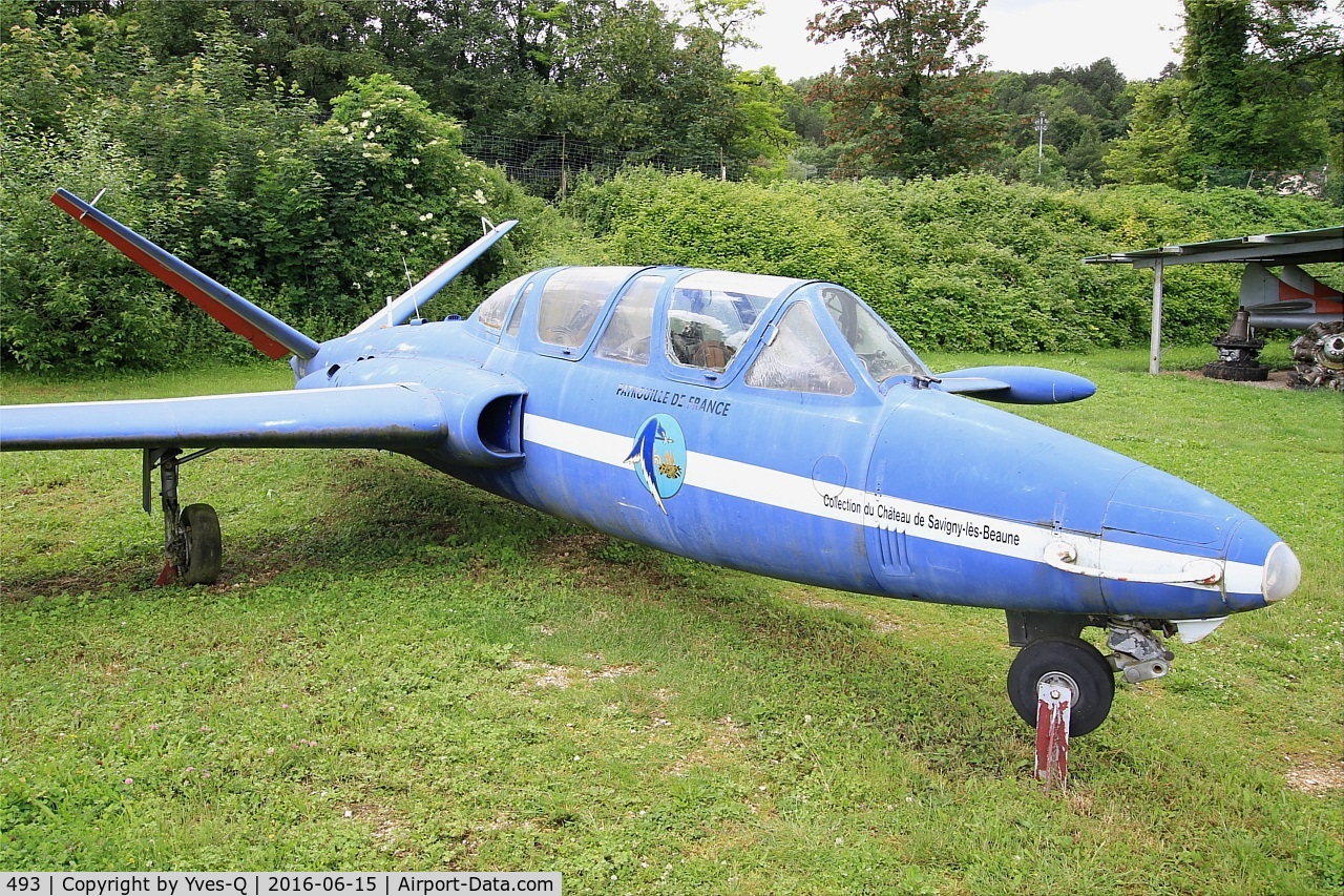 493, Fouga CM-170R Magister C/N 14, Fouga CM-170R Magister, Preserved at Savigny-Les Beaune Museum