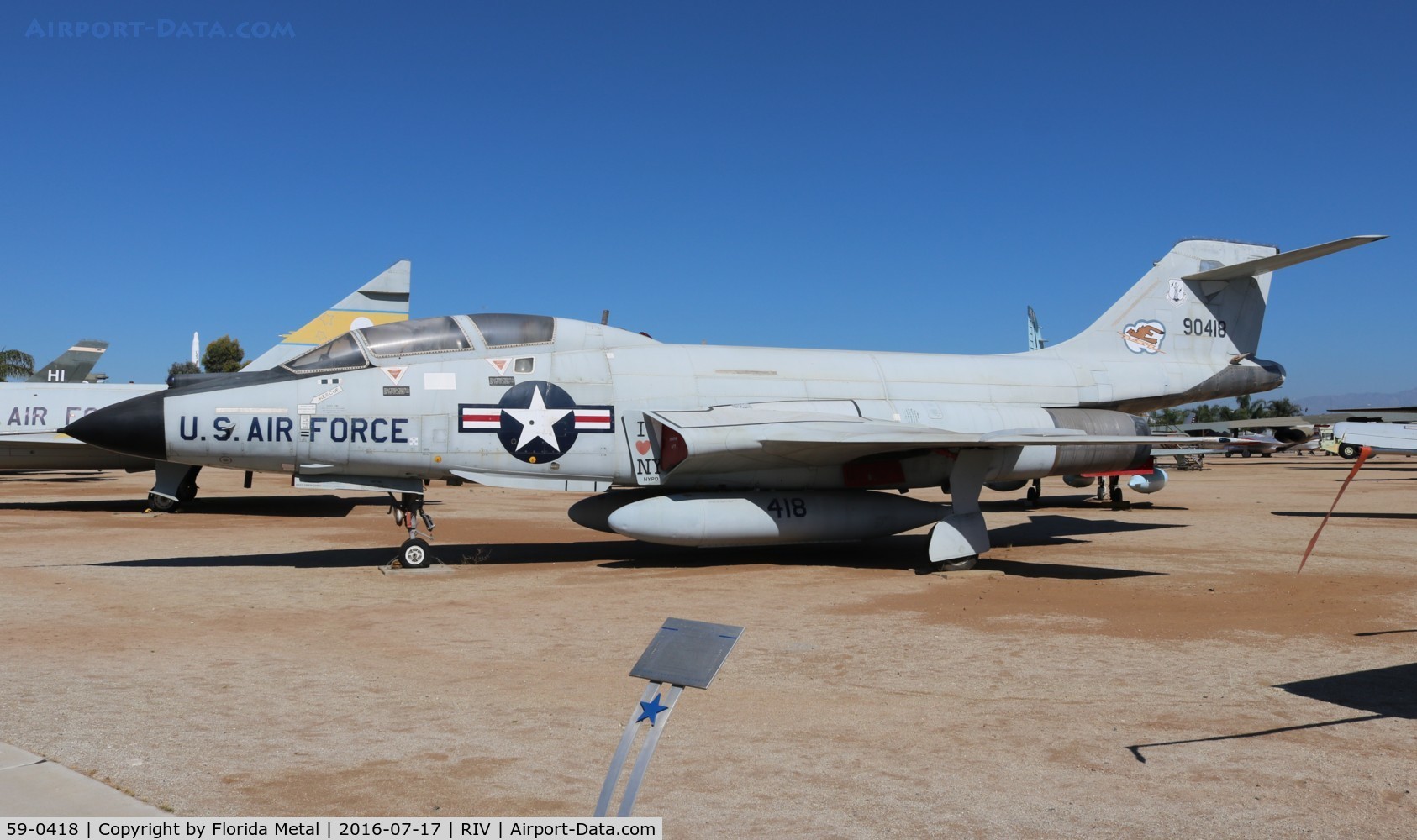 59-0418, 1959 McDonnell F-101B Voodoo C/N 742, F-101B