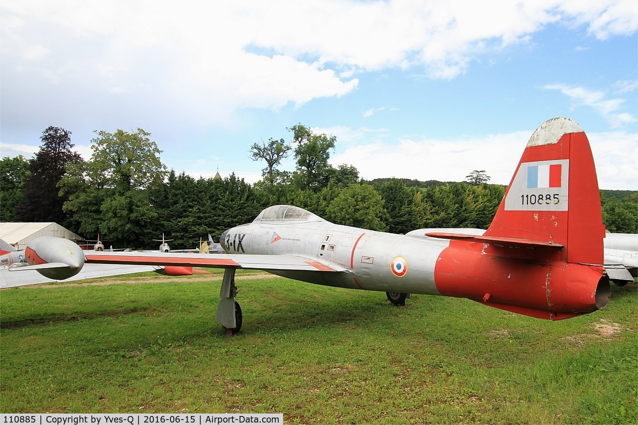 110885, 1951 Republic F-84G Thunderjet C/N 2542-1291B, Republic F-84G Thunderjet, Preserved at Savigny-Les Beaune Museum