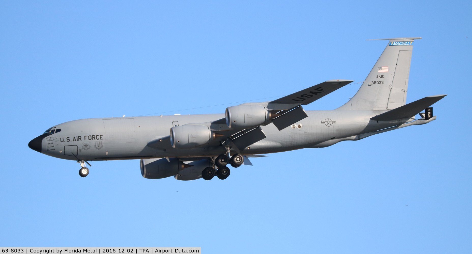 63-8033, 1963 Boeing KC-135R Stratotanker C/N 18650, KC-135R