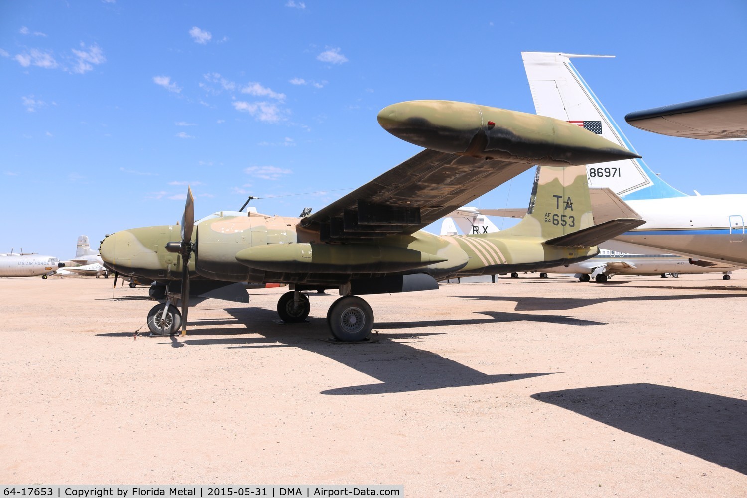 64-17653, Douglas-On Mark B-26K Counter Invader C/N 7091 (was 41-39378), A-26K