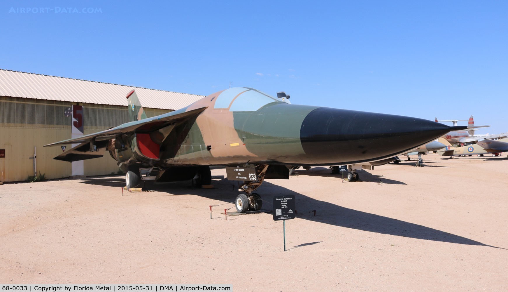 68-0033, 1968 General Dynamics F-111E Aardvark C/N A1-202, F-111E