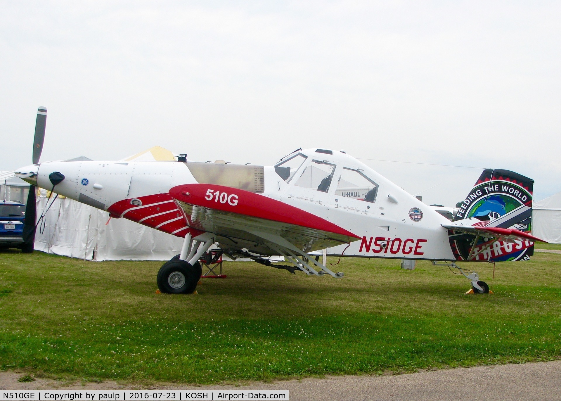 N510GE, 2016 Thrush Aircraft Inc S2R-H80 C/N H80-185DC, At Oshkosh.