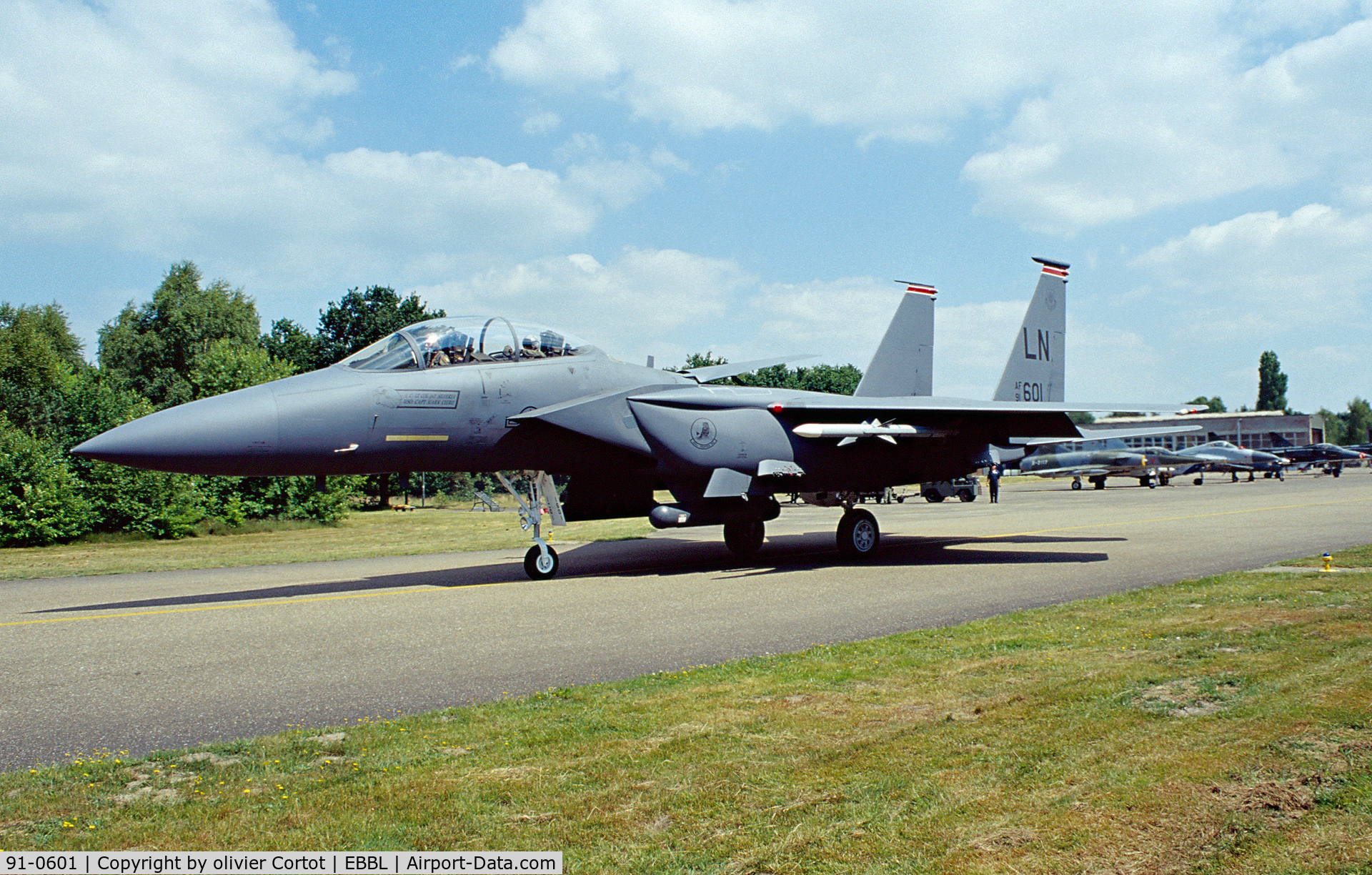 91-0601, 1991 McDonnell Douglas F-15E Strike Eagle C/N 1244/E202, Tigermeet 2001