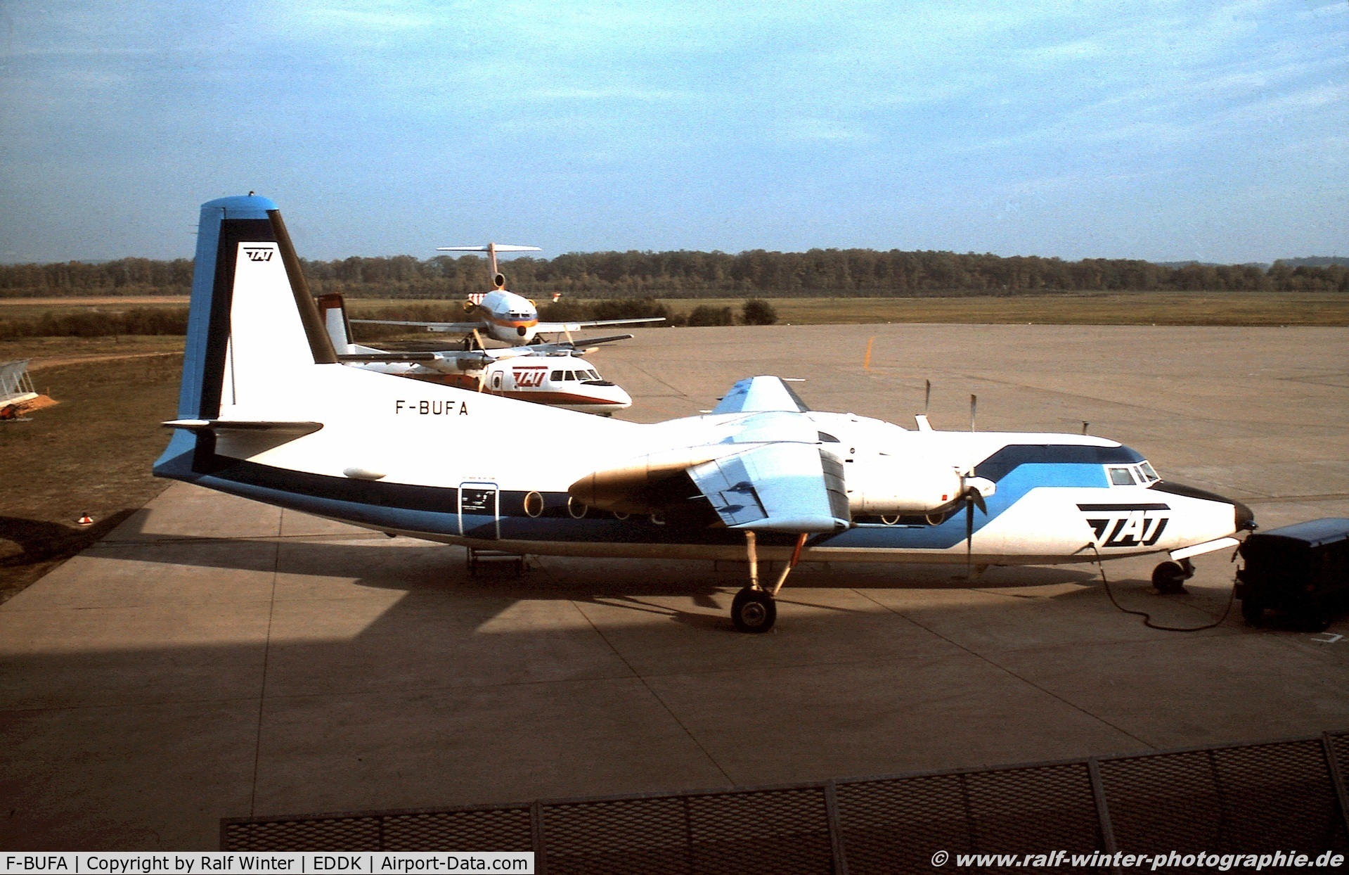 F-BUFA, 1964 Fokker F-27-200 Friendship C/N 10242, Fokker F27-200 Friendship - TAT - F-BUFA - 1977 - CGN