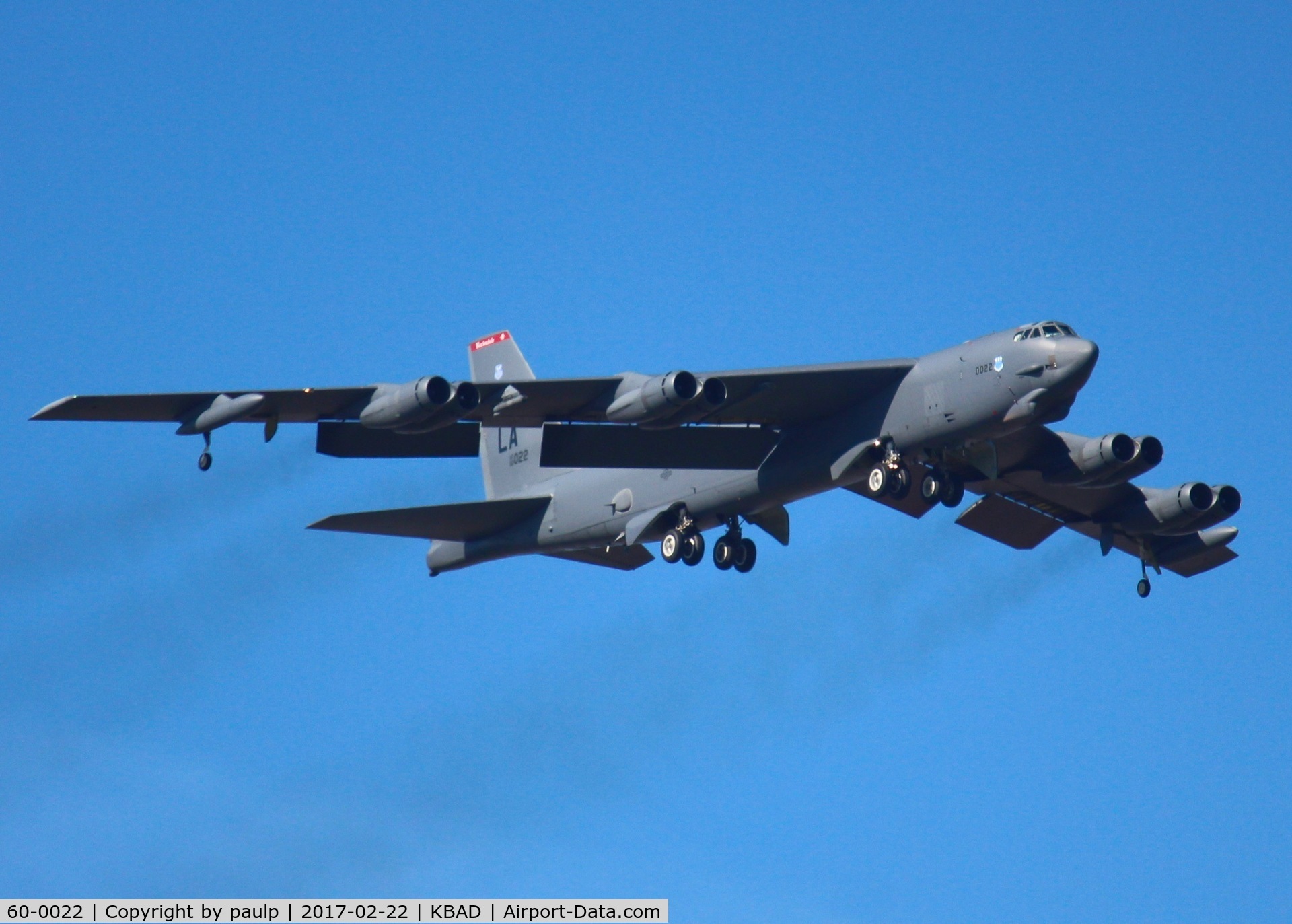 60-0022, 1960 Boeing B-52H Stratofortress C/N 464387, At Barksdale Air Force Base.