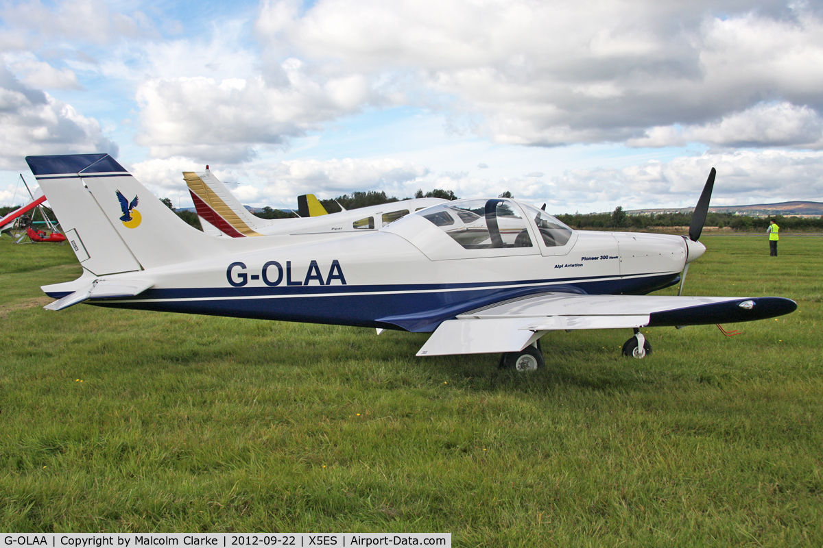 G-OLAA, Alpi Aviation Pioneer 300 Hawk C/N PFA 330A-14719, Alpi Aviation Pioneer 300 Hawk, Eshott Airfield UK, September 22nd 2012.