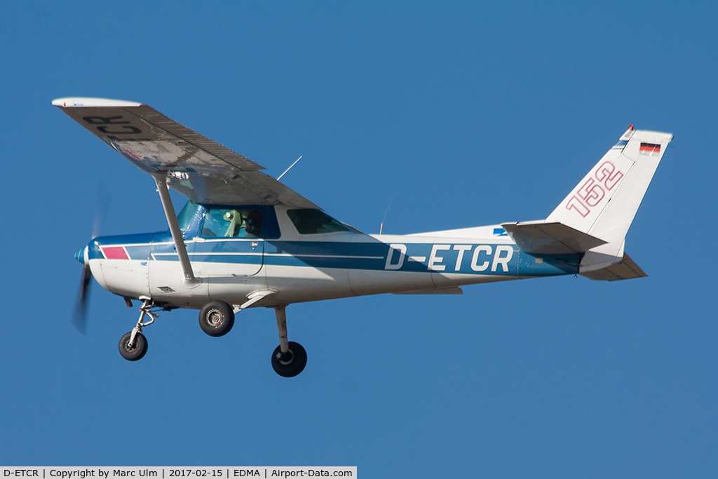 D-ETCR, 1977 Cessna 152 C/N 15279929, Blue sky at EDMA airport.