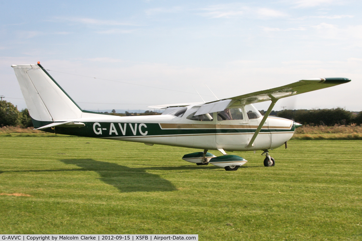 G-AVVC, 1967 Reims F172H Skyhawk C/N 0443, Reims F172H Skyhawk, Fishburn Airfield UK, September 15th 2012.