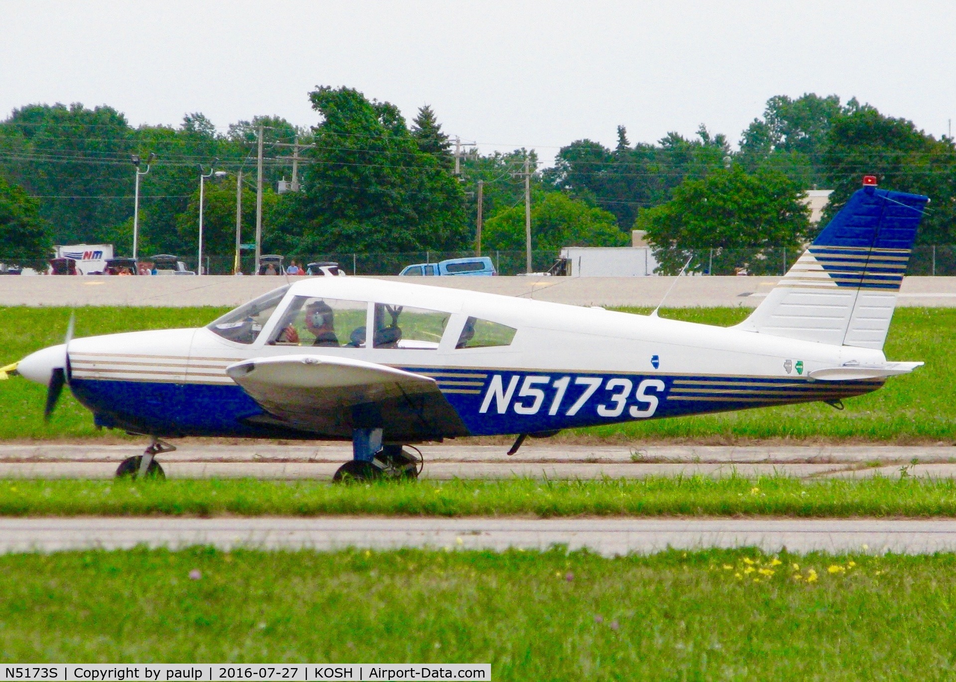 N5173S, 1970 Piper PA-28-180 C/N 28-7105027, At Oshkosh.