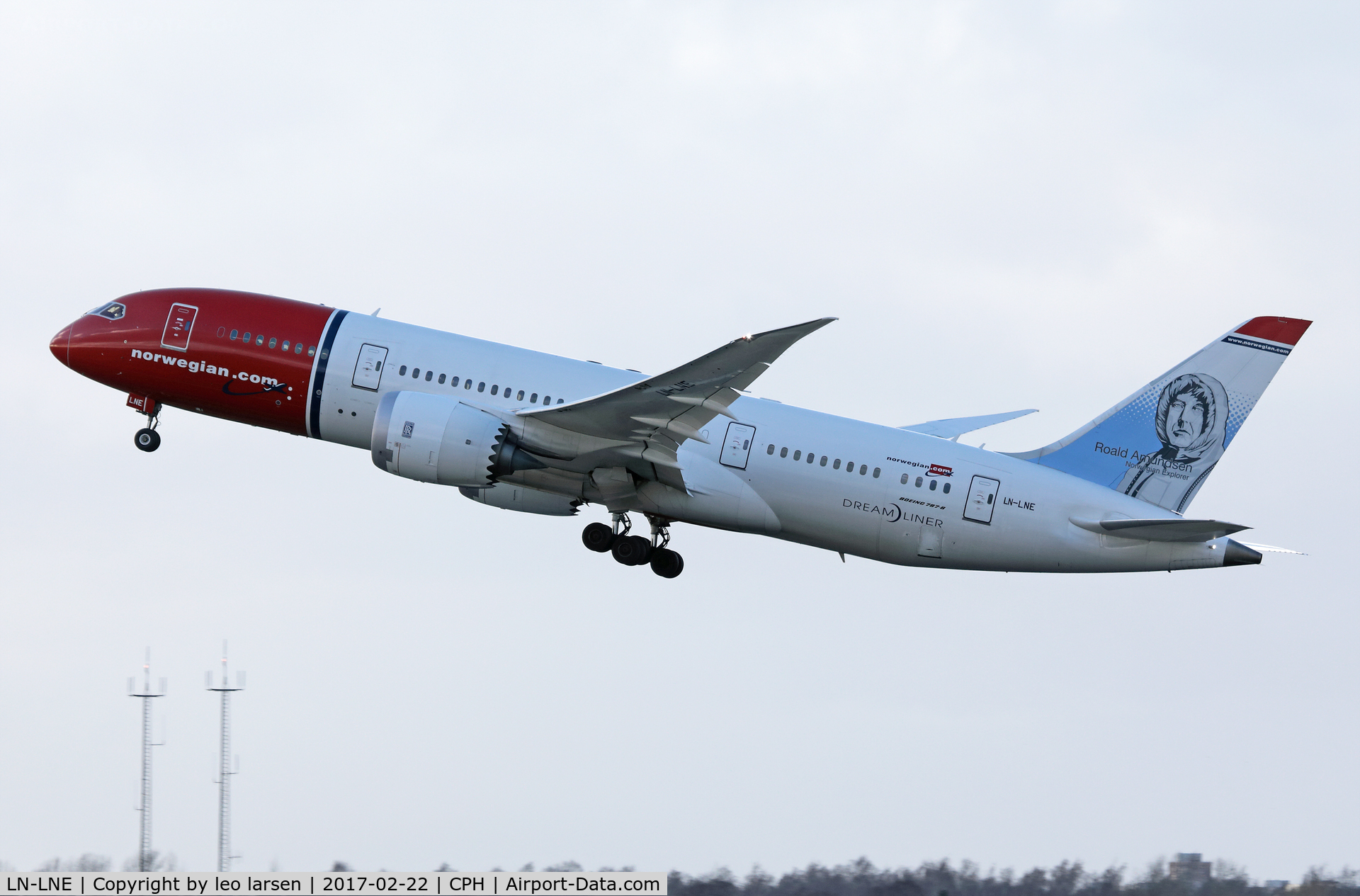LN-LNE, 2014 Boeing 787-8 Dreamliner C/N 34796, Copenhagen 22.2.2017