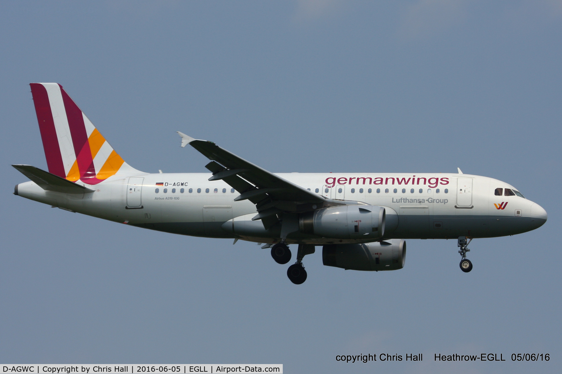 D-AGWC, 2006 Airbus A319-132 C/N 2976, Germanwings