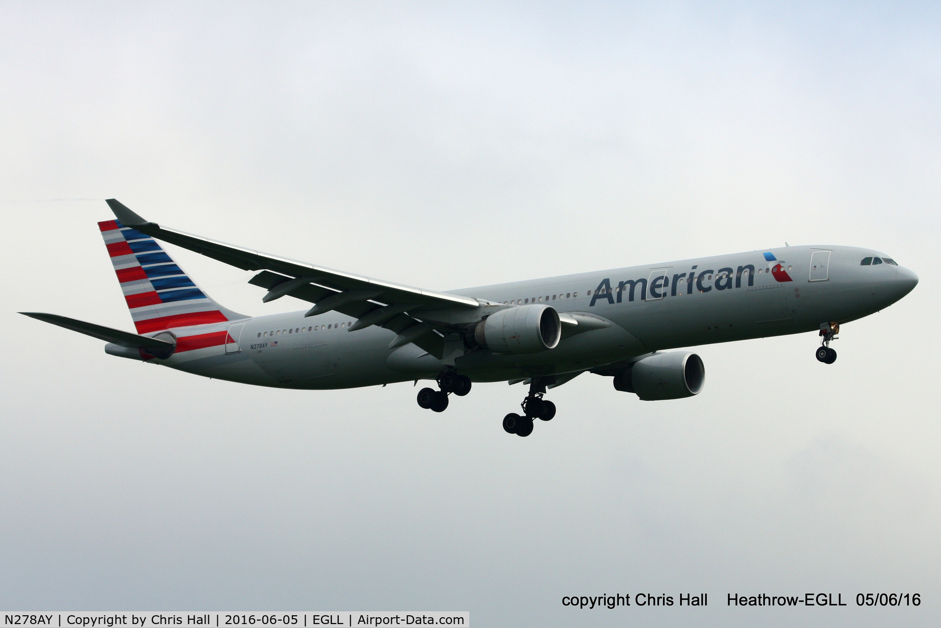 N278AY, 2001 Airbus A330-323 C/N 0388, American Airlines