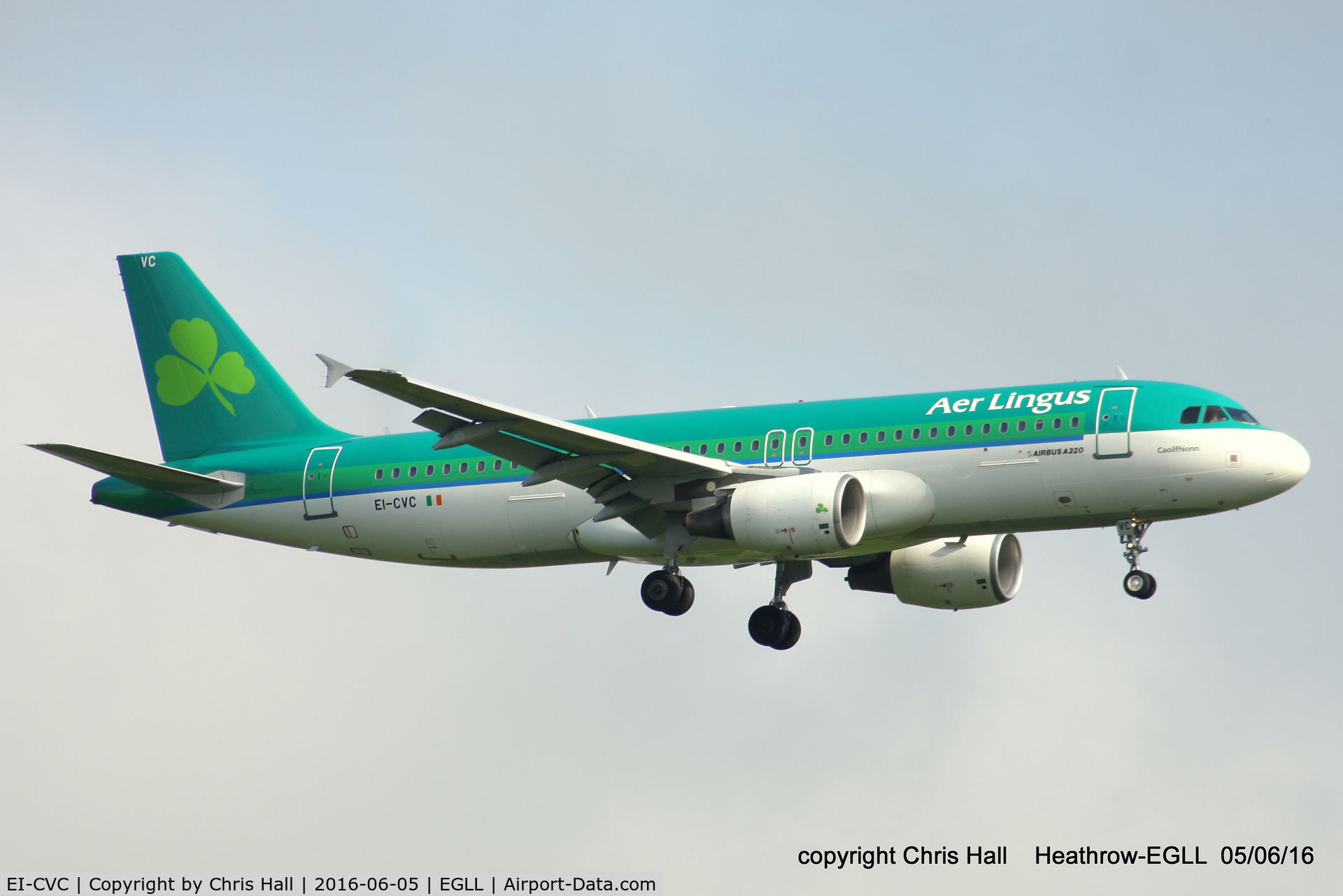 EI-CVC, 2001 Airbus A320-214 C/N 1443, Aer Lingus