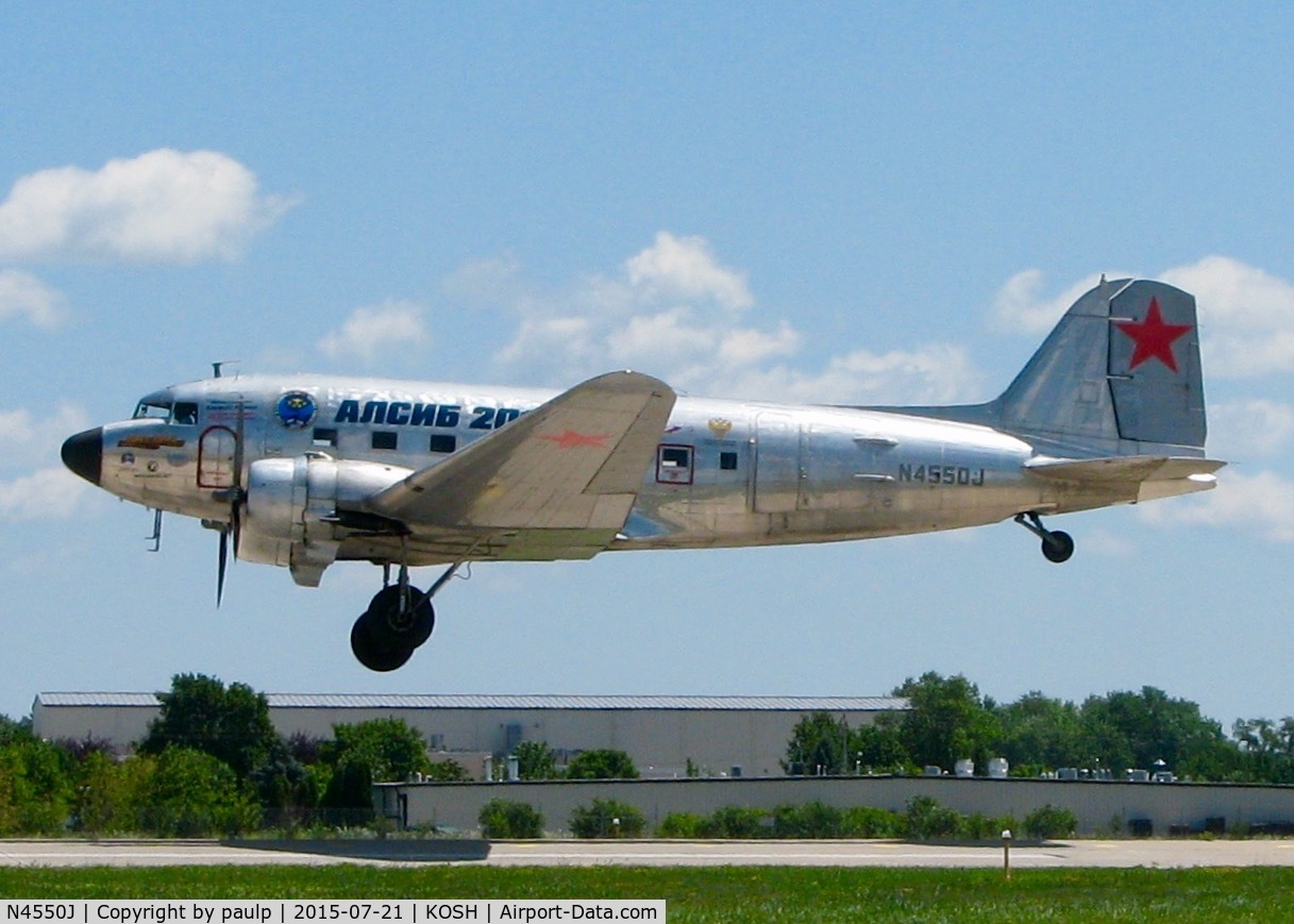 N4550J, 1942 Douglas DC3C-S4C4G C/N 6055, At Oshkosh.