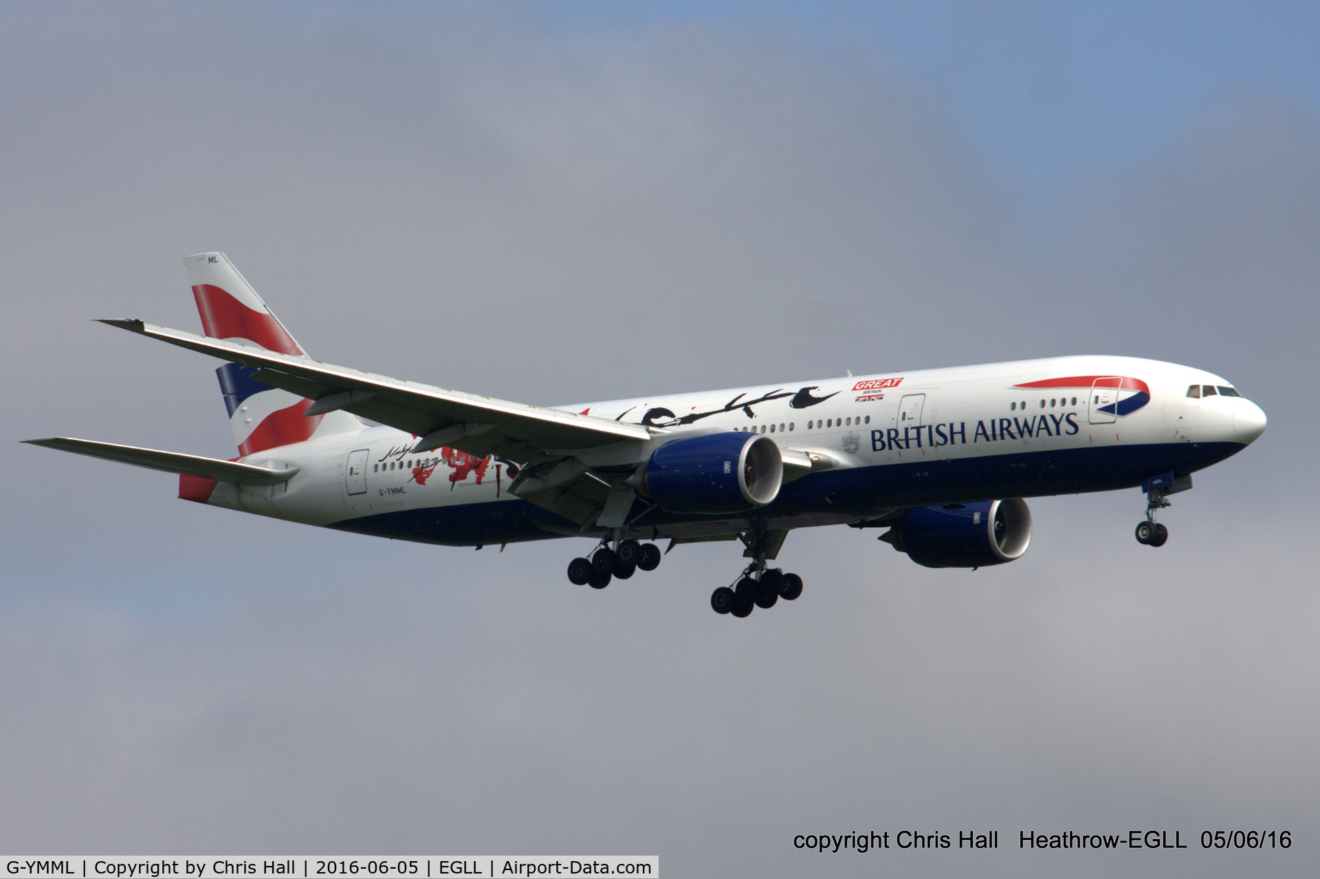 G-YMML, 2001 Boeing 777-236/ER C/N 30313, British Airways