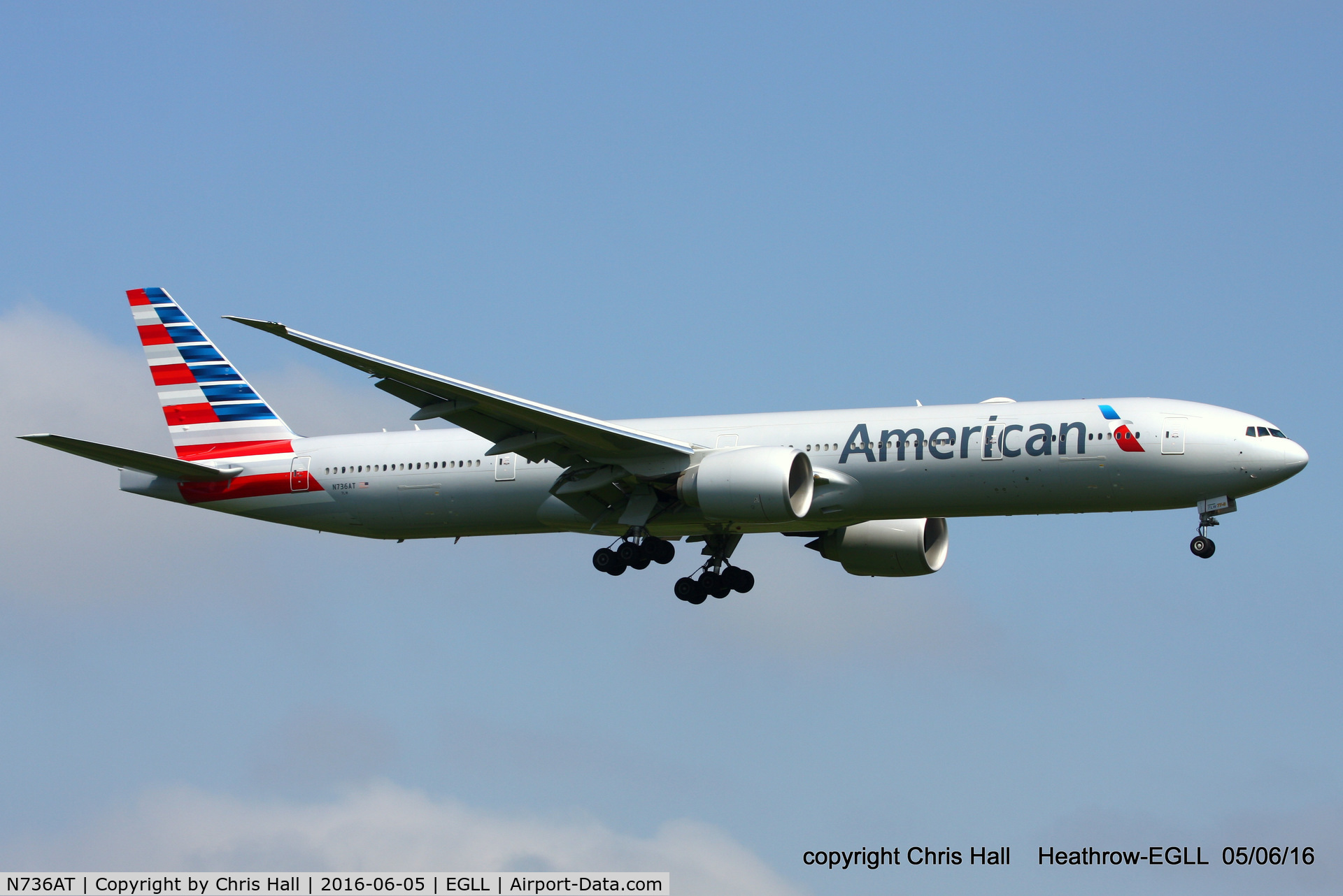 N736AT, 2016 Boeing 777-323/ER C/N 33538, American Airlines