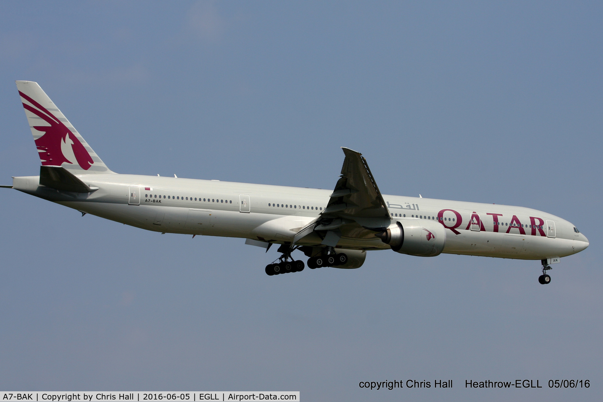 A7-BAK, 2010 Boeing 777-3DZ/ER C/N 36097, Qatar