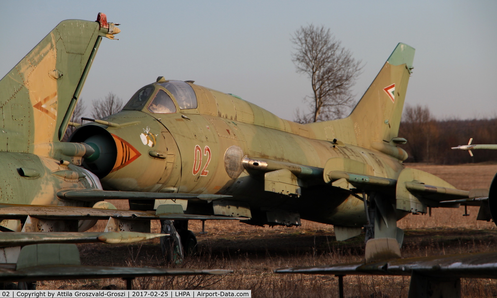 02, Sukhoi Su-22M-3 C/N 52102, Pápa stored off-site airport, Hungary