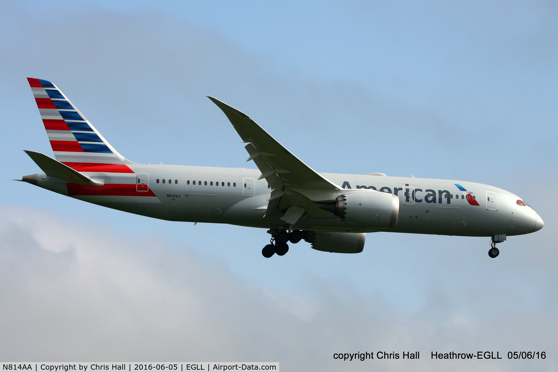 N814AA, 2016 Boeing 787-8 Dreamliner C/N 40632, American Airlines