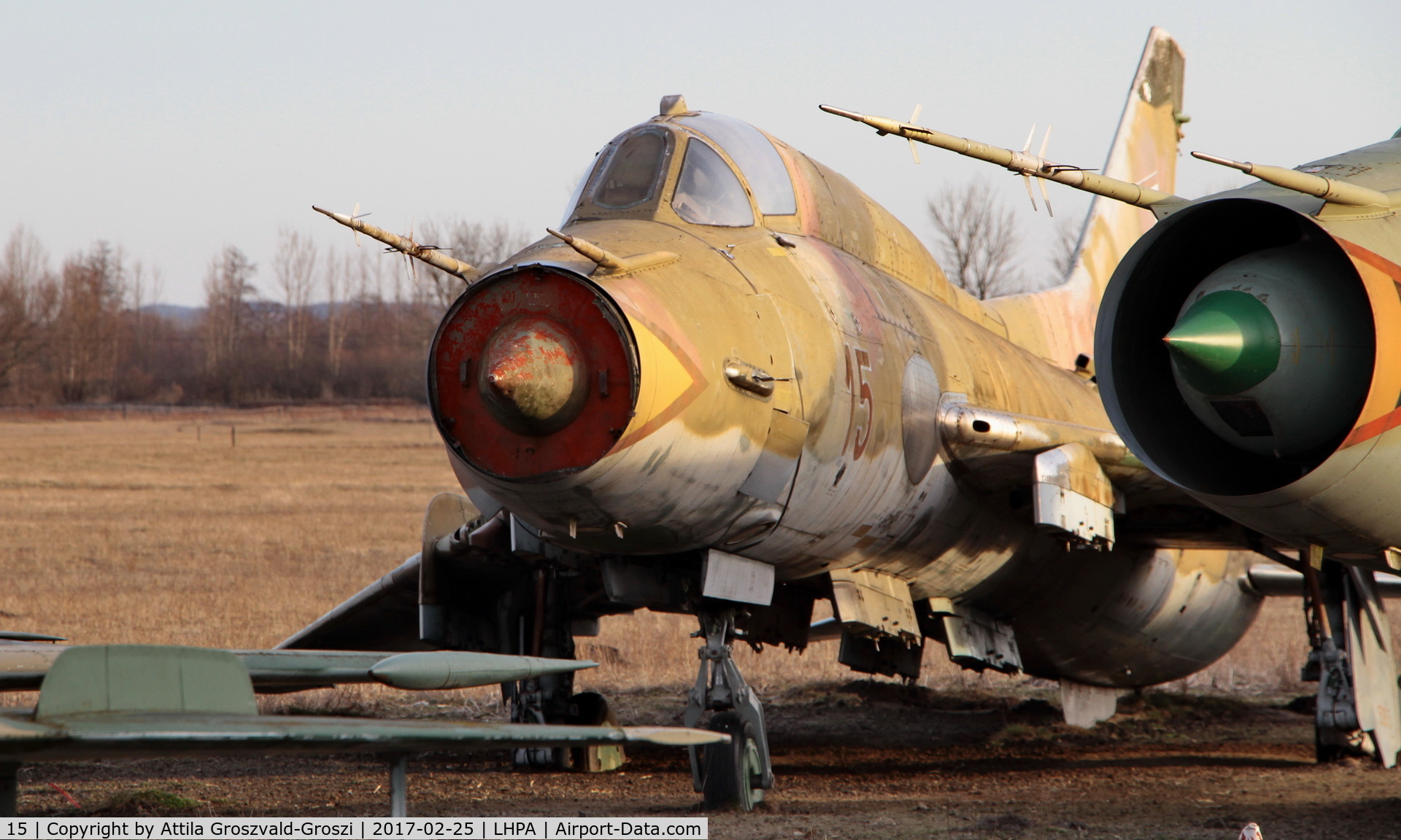 15, Sukhoi Su-22M-3 C/N 51815, Pápa stored off-site airport, Hungary