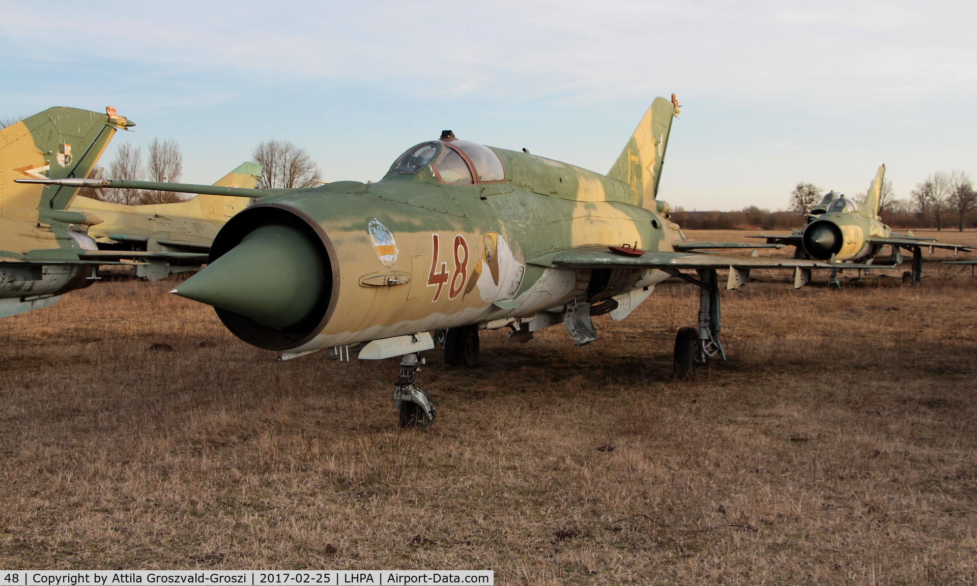 48, 1979 Mikoyan-Gurevich MiG-21bis 75AP C/N 75081501, Pápa stored off-site airport, Hungary