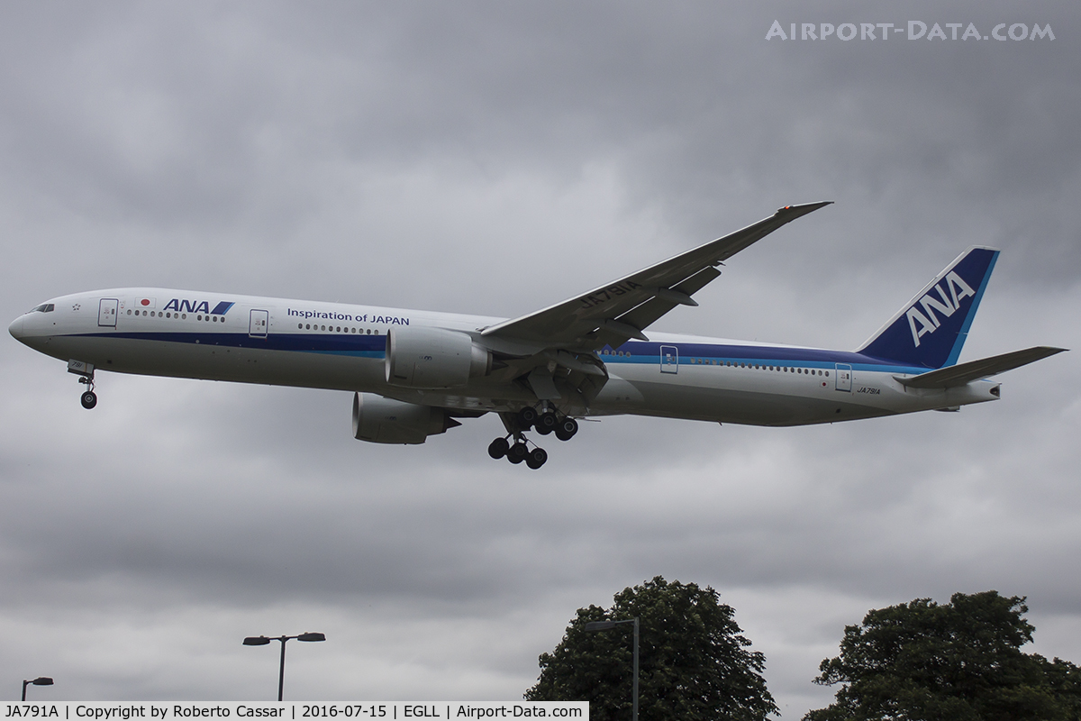 JA791A, 2015 Boeing 777-381/ER C/N 60137, Heathrow 2016