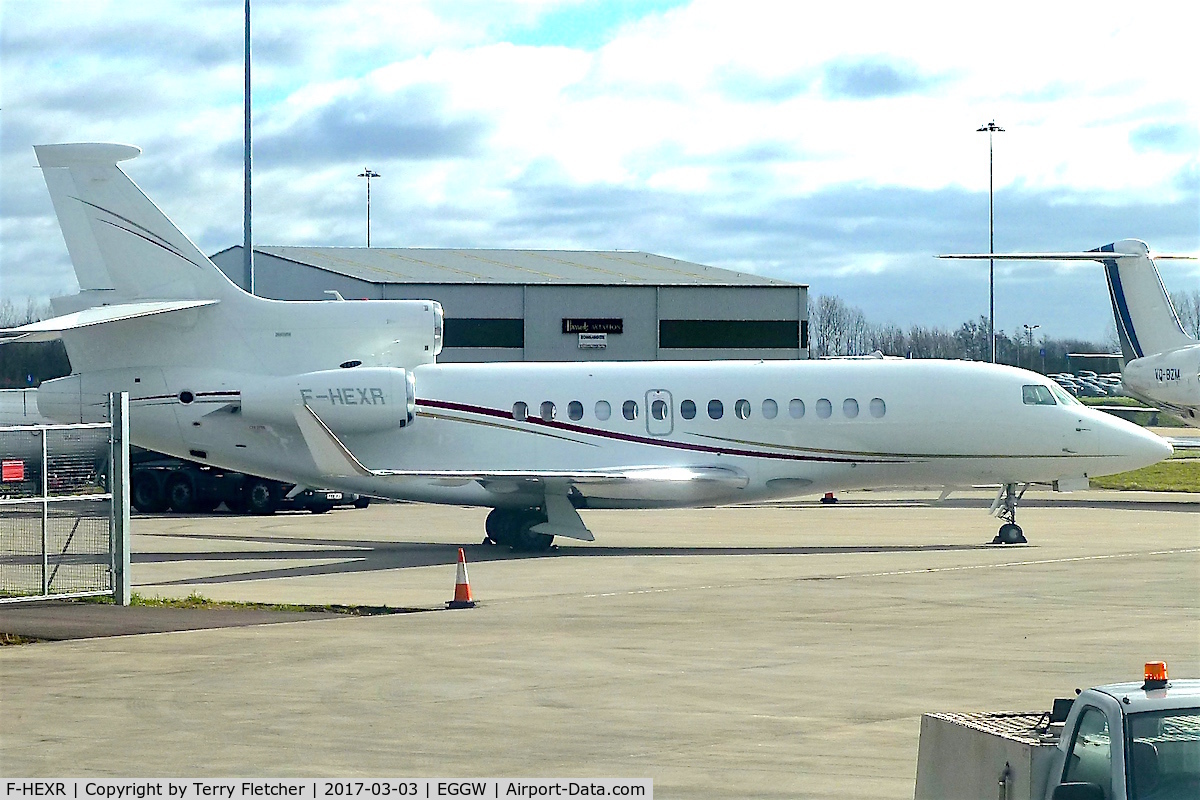 F-HEXR, 2013 Dassault Falcon 7X C/N 223, At Luton