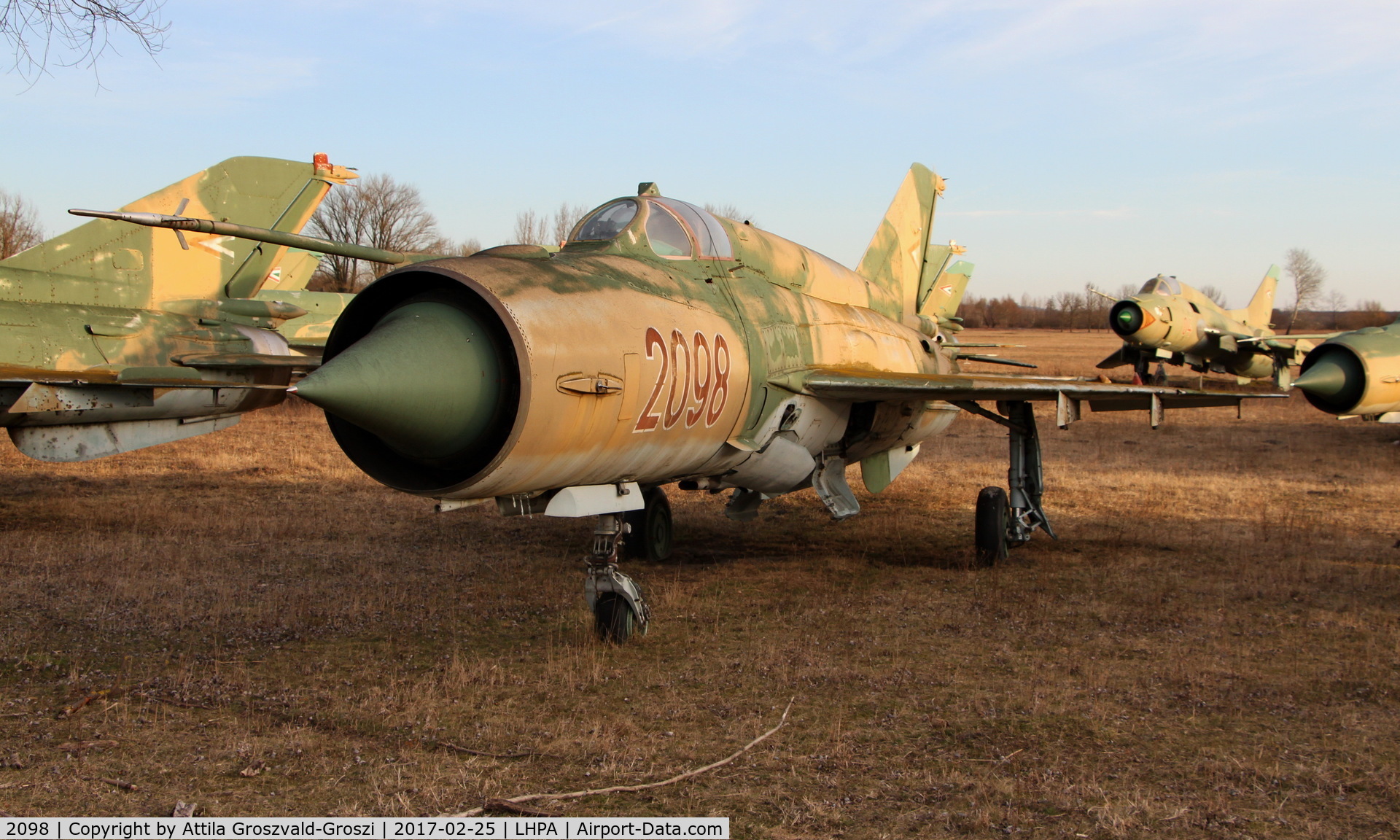 2098, 1978 Mikoyan-Gurevich MiG-21bis 75AP C/N 75062098, Pápa stored off-site airport, Hungary