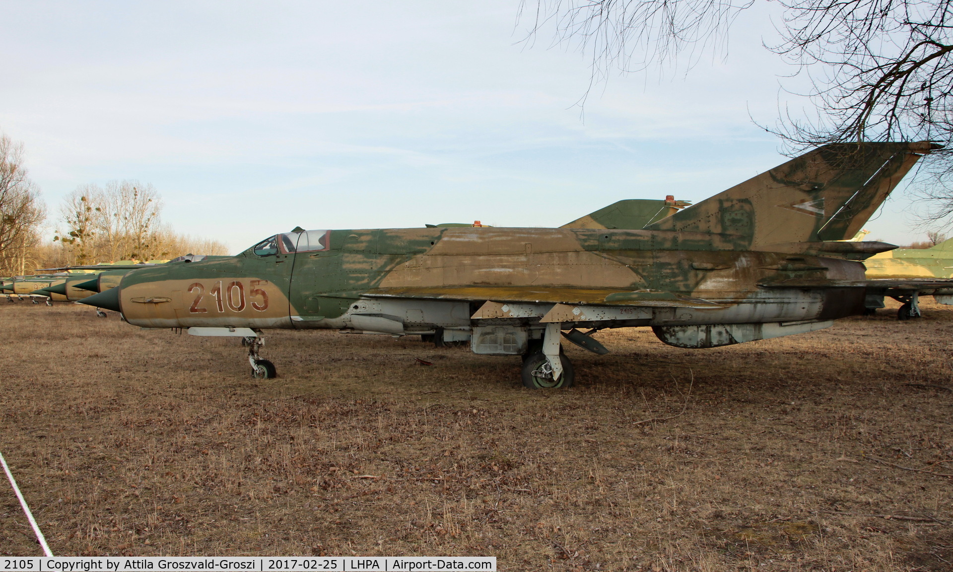 2105, 1978 Mikoyan-Gurevich MiG-21bis 75AP C/N 25062105, Pápa stored off-site airport, Hungary
