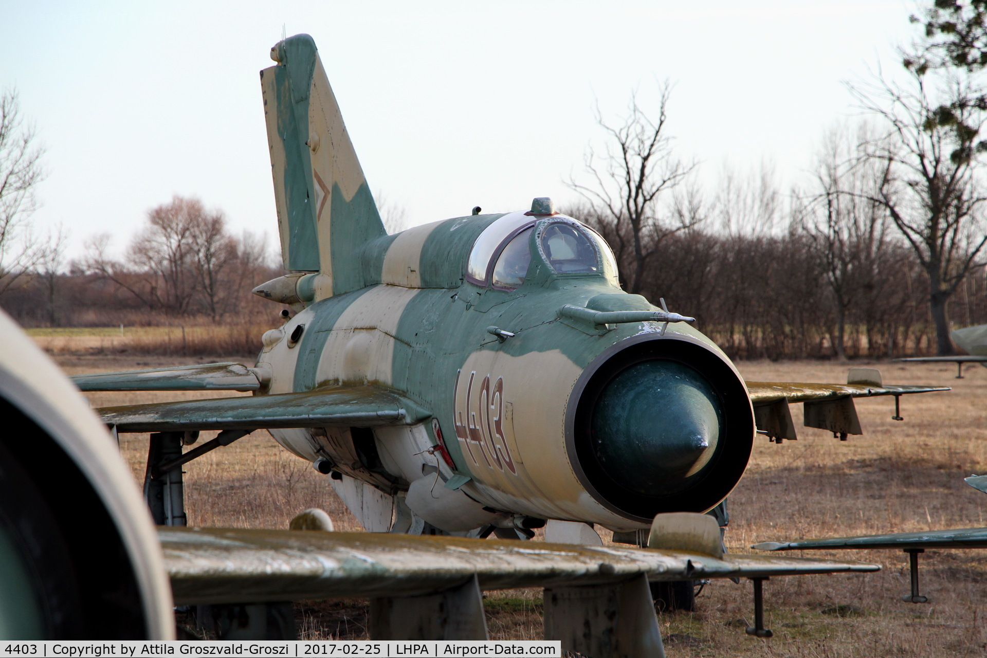 4403, Mikoyan-Gurevich MiG-21MF C/N 964403, Pápa stored off-site airport, Hungary