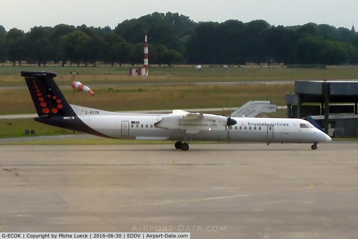 G-ECOK, 2008 Bombardier DHC-8-402Q Dash 8 C/N 4230, At Hanover