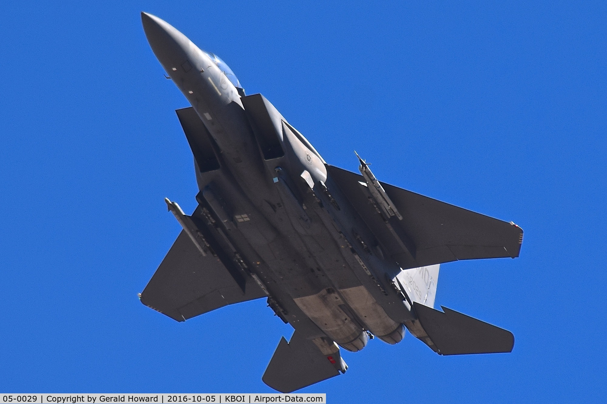05-0029, 2005 Boeing F-15SG Strike Eagle C/N SG29, Low approach to RWY 28L.