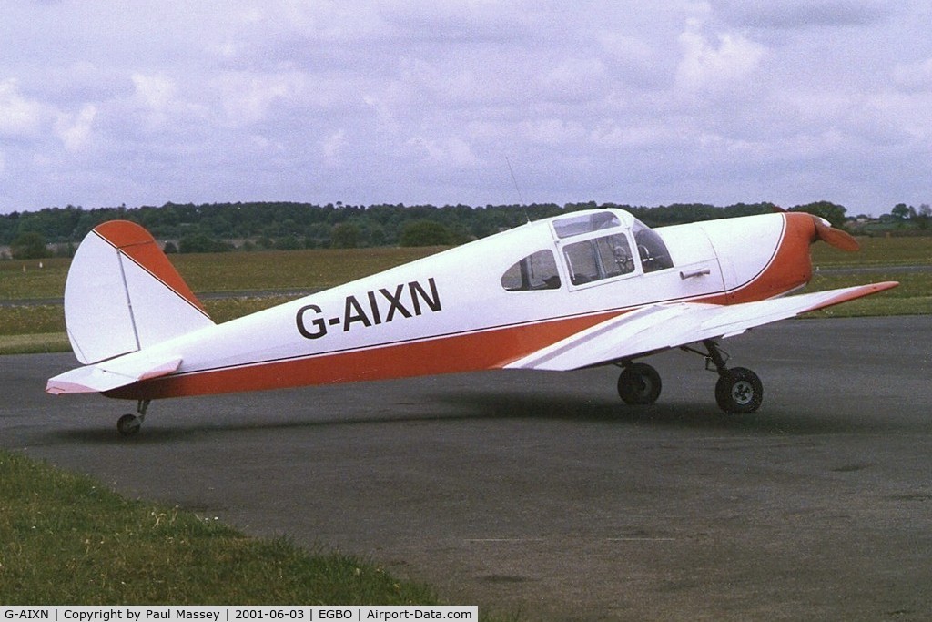 G-AIXN, 1947 Benes-Mraz M-1C Sokol C/N 112, Halfpenny Green visitor.Scan.