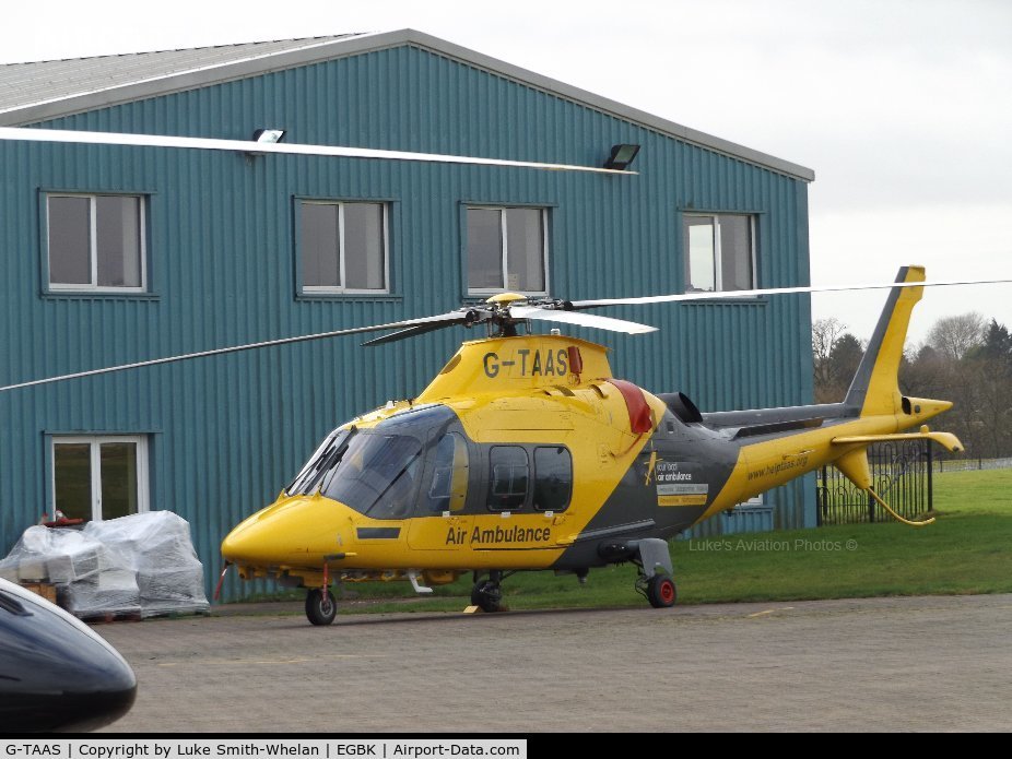 G-TAAS, 2013 AgustaWestland AW-109SP GrandNew C/N 22305, At Sloanes which is at Sywell Aerodrome.