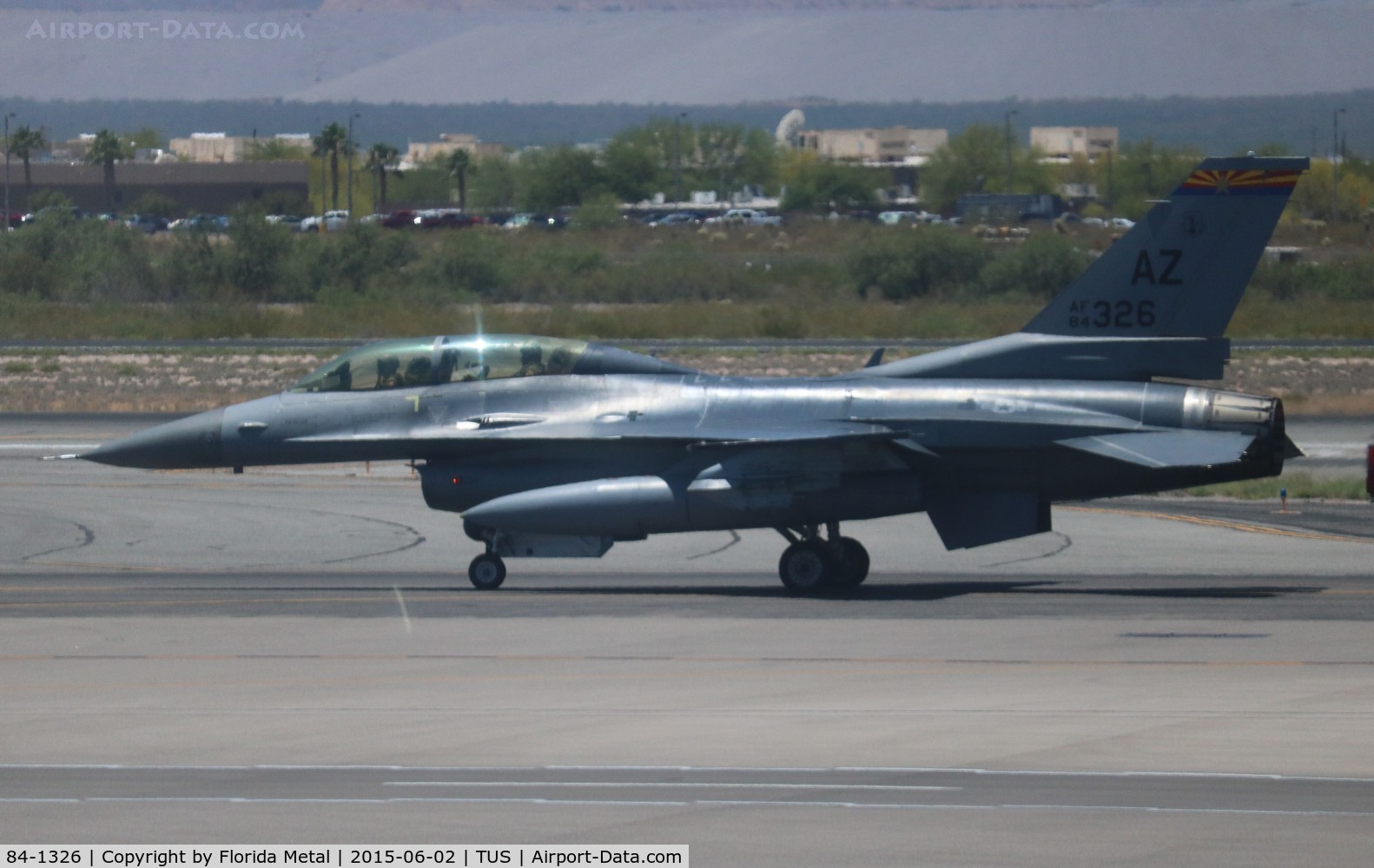 84-1326, 1984 General Dynamics F-16D Fighting Falcon C/N 5D-20, F-16D