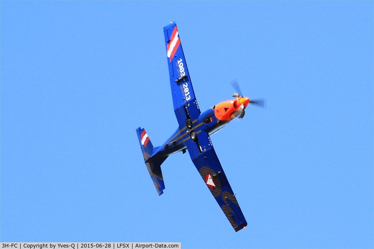 3H-FC, Pilatus PC-7 Turbo Trainer C/N 414, Pilatus PC-7 Turbo Trainer, On display, Luxeuil-St Sauveur Air Base 116 (LFSX) Air show 2015