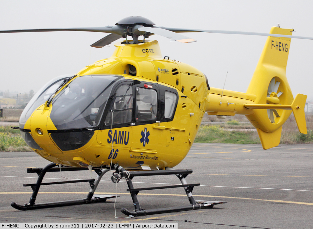 F-HENG, 2005 Eurocopter EC-135P-2 C/N 418, Parked and waiting a new rescue flight...
