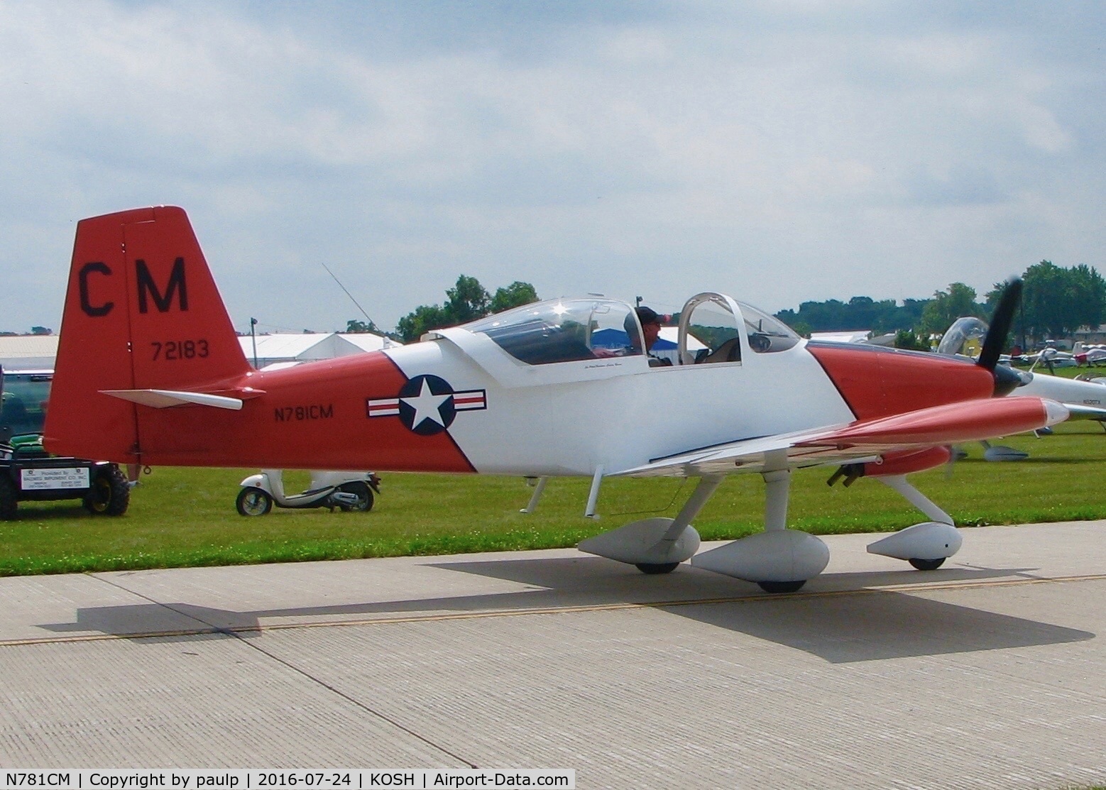 N781CM, 2008 Vans RV-7A C/N 72183, At Oshkosh.