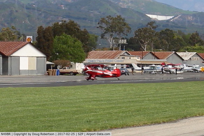 N49BR, Pitts S-2A Special C/N 2212, 1980 Aerotek PITTS S-2A SPECIAL, Lycoming AEIO-540 260 Hp, taxi off the active