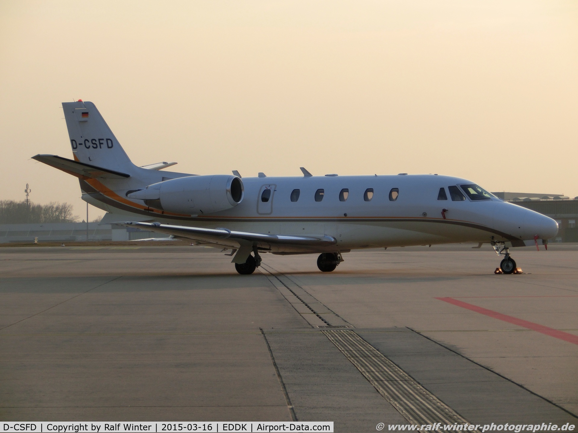 D-CSFD, 1999 Cessna 560XL Citation Excel C/N 560-5022, Cessna 560XL Citation Excel - FFD Stuttgarter Flugdienst SFD - 560-5022 -D-CSFD - 16.03.2015 - CGN