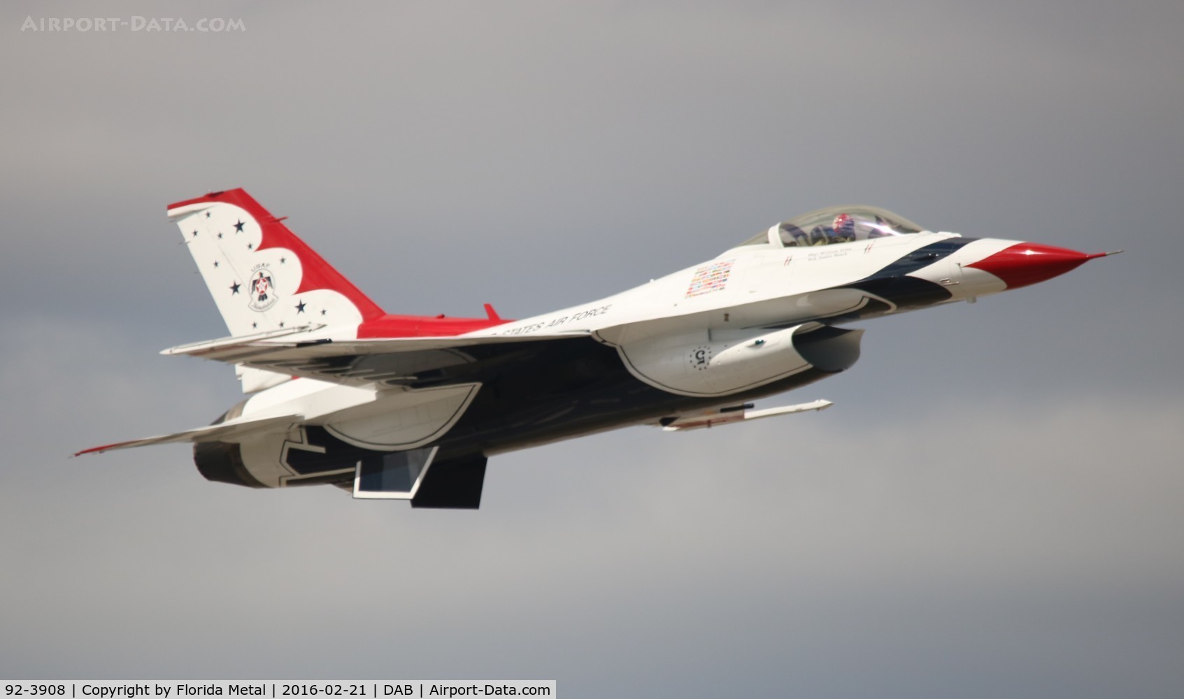 92-3908, 1992 General Dynamics F-16CM Fighting Falcon C/N CC-150, Thunderbirds